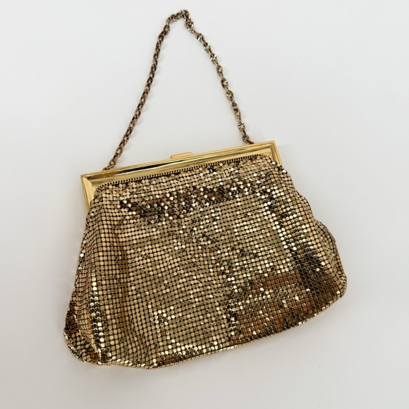 Whiting & Davis Mesh Bag Gold - Picture 6 of 7